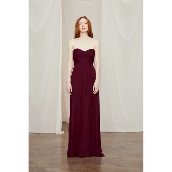 NWT Amsale Strapless Gown in Silk sz 4 - Picture 1 of 7
